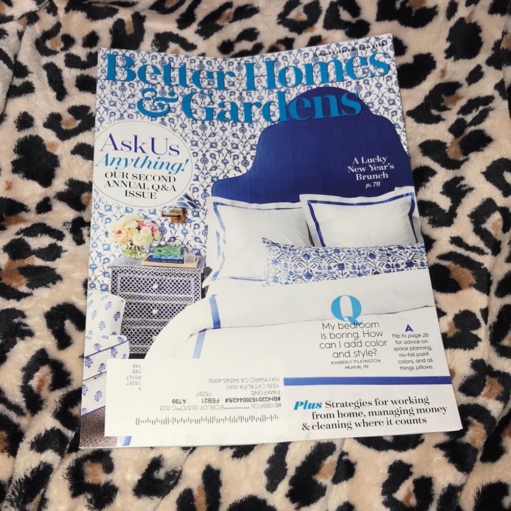 January 2021 better home and gardens magazine